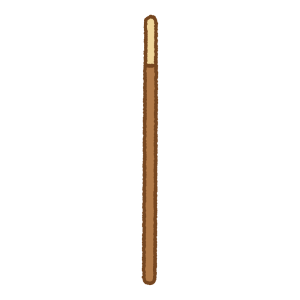 チョコスティックのフリーイラスト Clip art of chocolate coated biscuit sticks