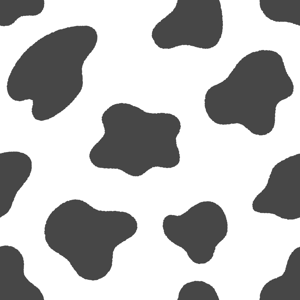 ウシ柄のフリーイラスト Clip art of cow-point pattern