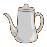 ポットのフリーイラスト Clip art of kettle