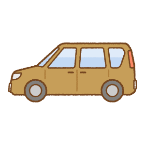 ミニバンのフリーイラスト Clip art of minivan