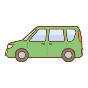 ミニバンのフリーイラスト Clip art of minivan