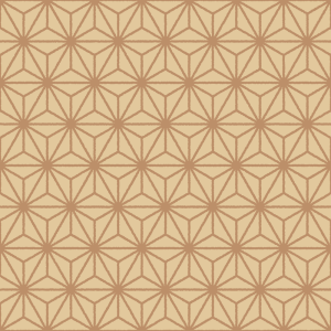 麻の葉文様のパターン素材のフリーイラスト Clip art of asanoha-monyou pattern