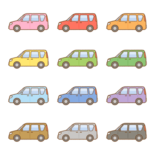 ミニバンのイラスト