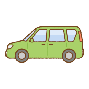 ミニバンのフリーイラスト Clip art of minivan