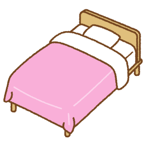 ベッドのフリーイラスト Clip art of bed