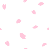 桜の花びらのパターン素材のイラスト