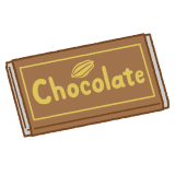 チョコレートのフリーイラスト Clip art of chocolate