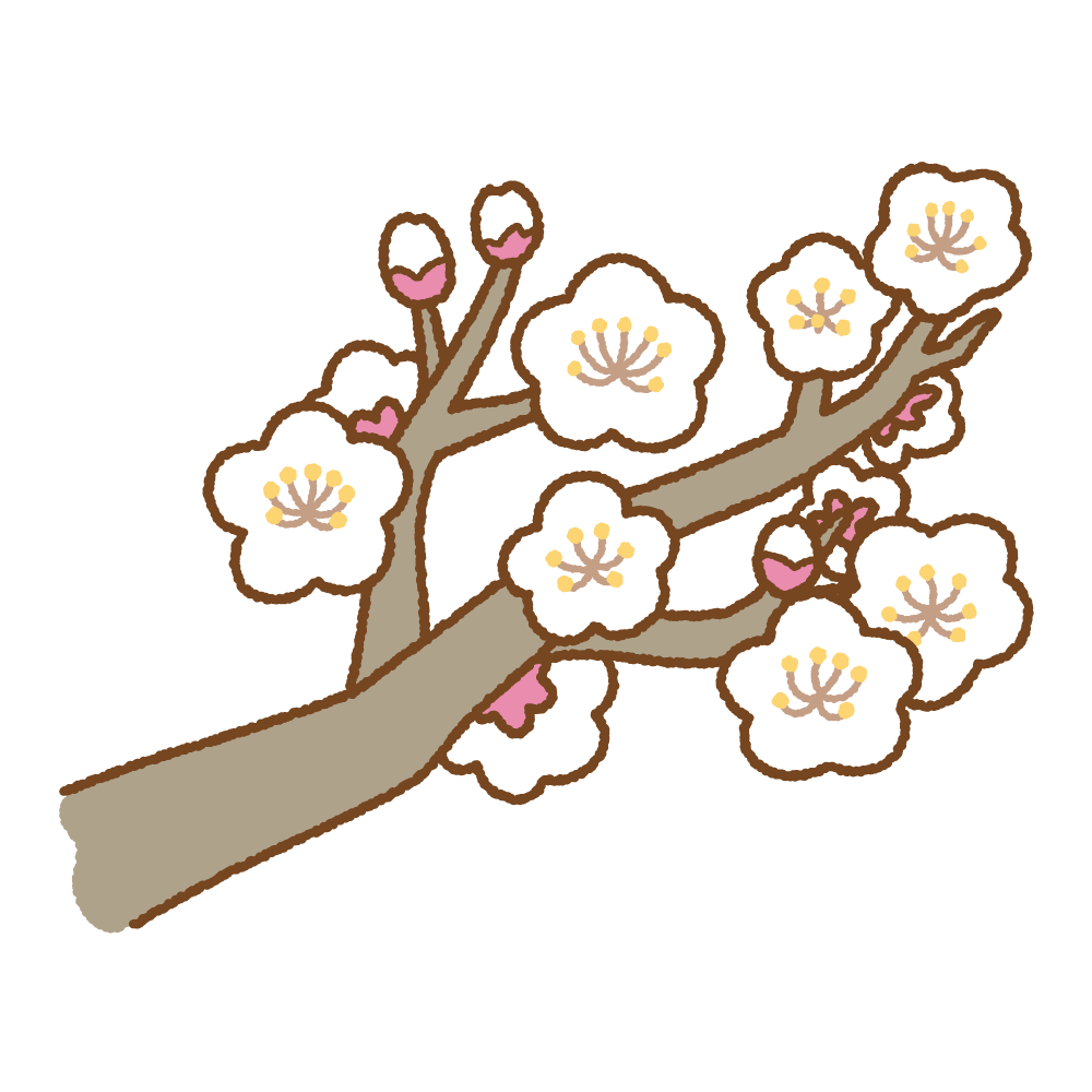 梅の花のイラスト 商用okの無料イラスト素材サイト ツカッテ