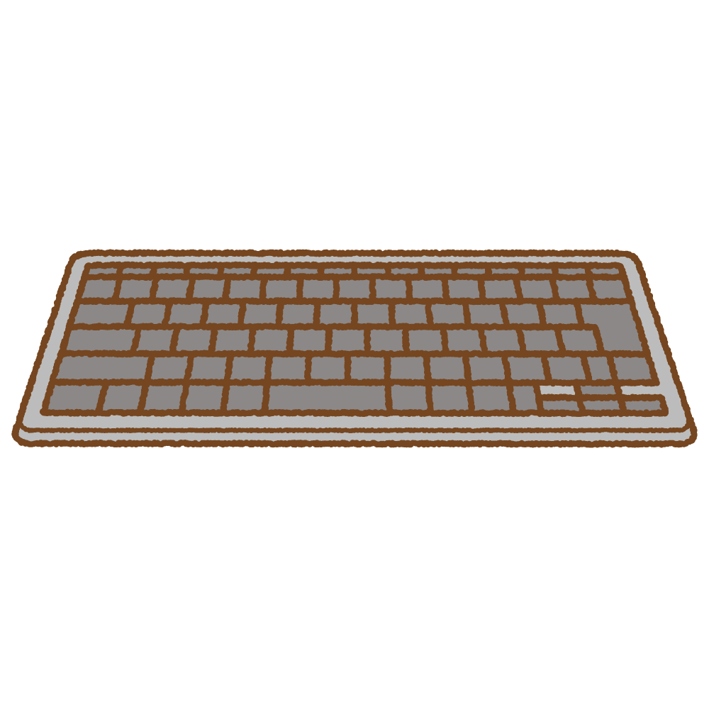 キーボードのフリーイラスト Clip art of keyboard