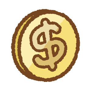 コインのフリーイラスト Clip art of coin