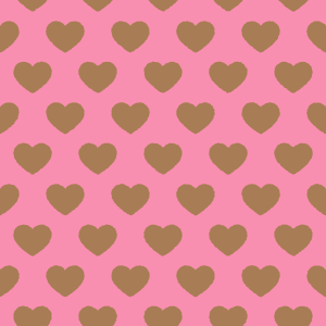 ハート模様のパターン素材のフリーイラスト Clip art of heart pattern
