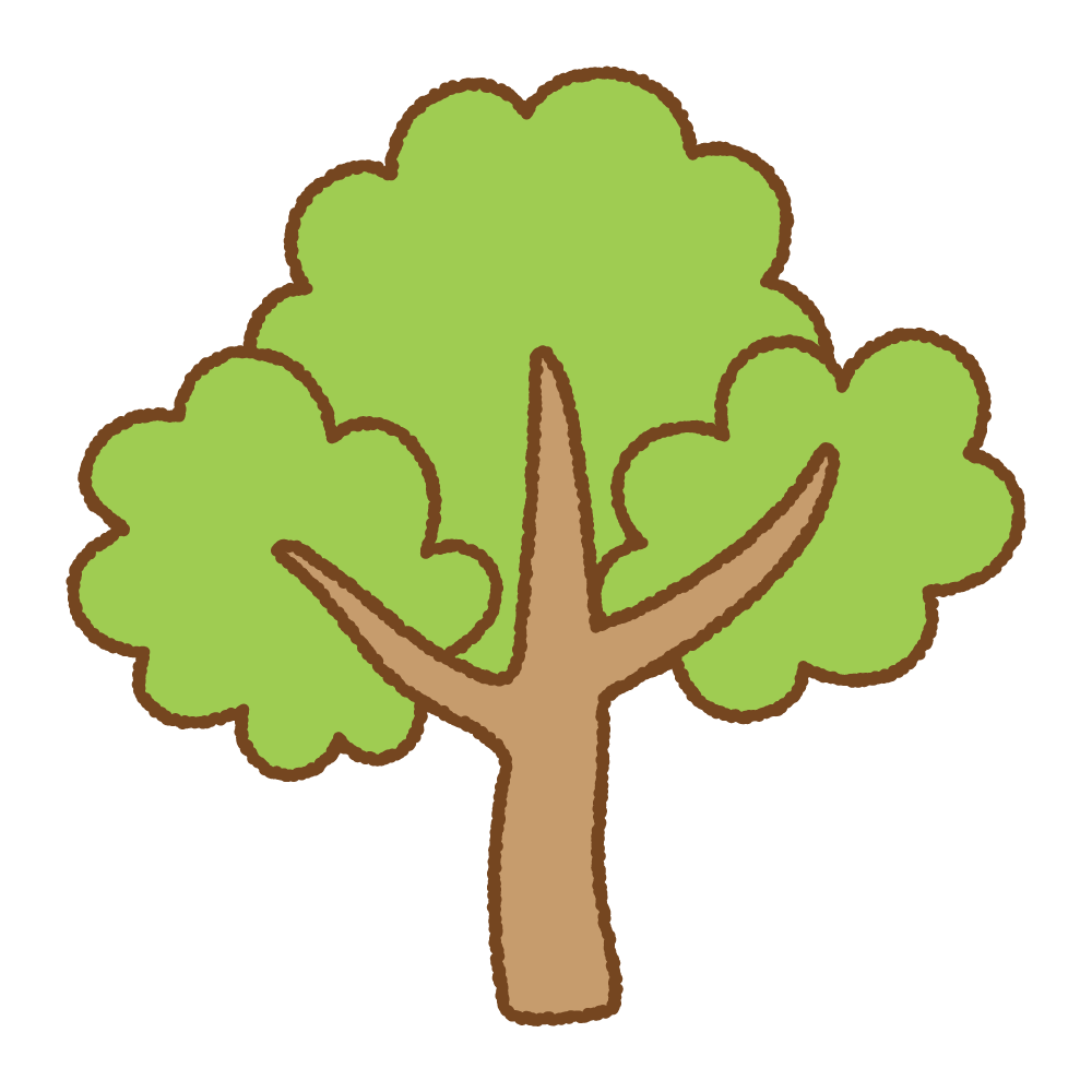 木のフリーイラスト Clip art of tree