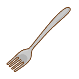 フォークのフリーイラスト Clip art of fork