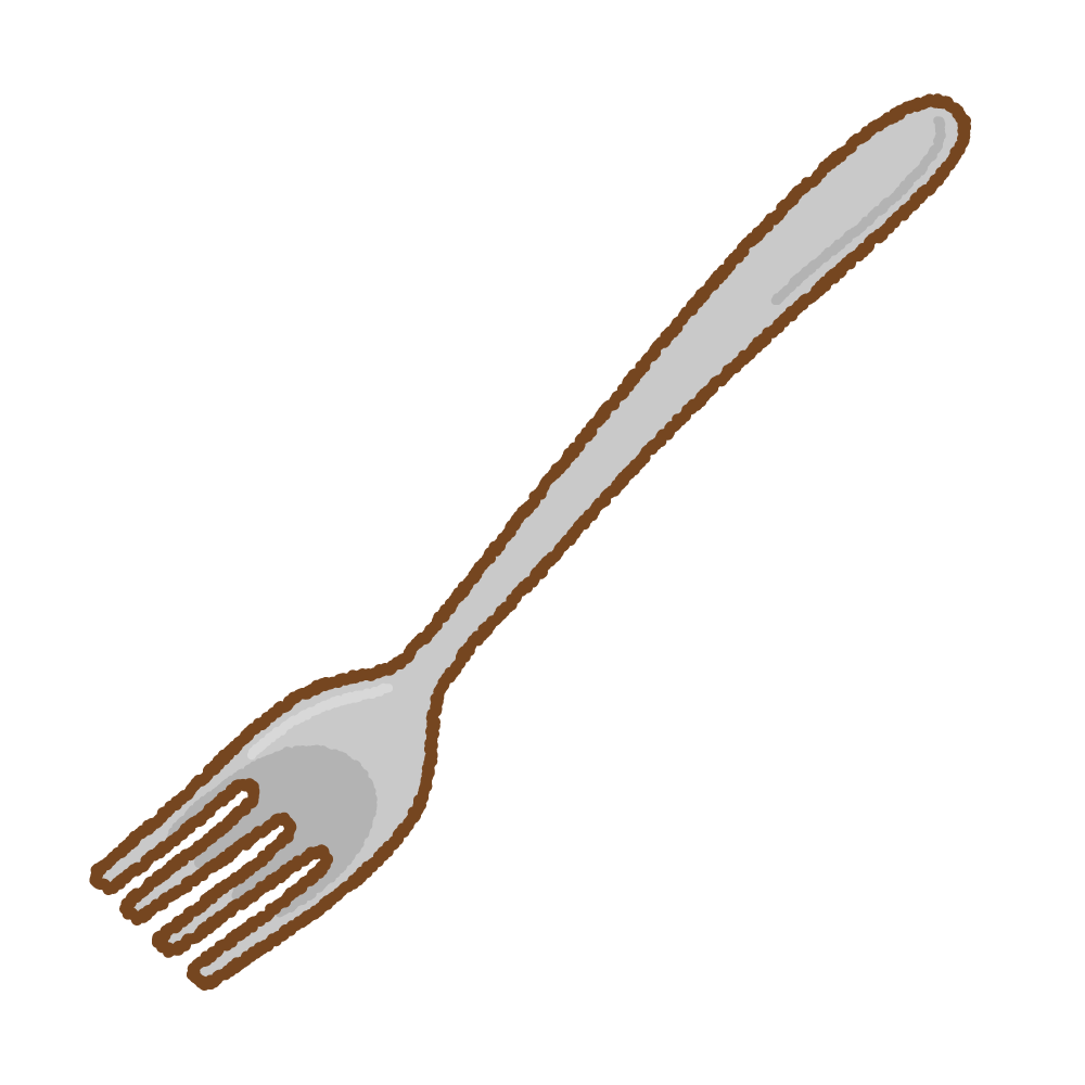 フォークのフリーイラスト Clip art of fork