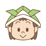 折り紙カブトをかぶった子供のイラスト