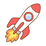 ロケットのフリーイラスト Clip art of rocket