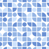 図形のパターン素材のフリーイラスト Clip art of shapes pattern