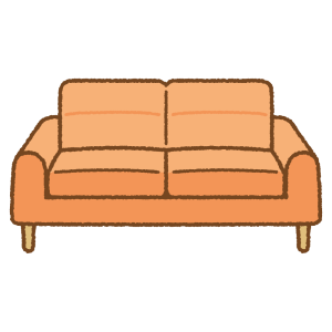 ソファのフリーイラスト Clip art of sofa