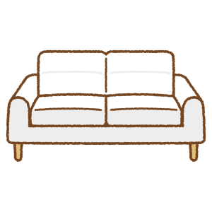 ソファのフリーイラスト Clip art of sofa