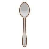 スプーンのフリーイラスト Clip art of spoon