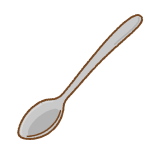 スプーンのフリーイラスト Clip art of spoon