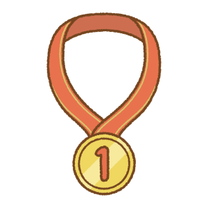 メダルのフリーイラスト Clip art of medal