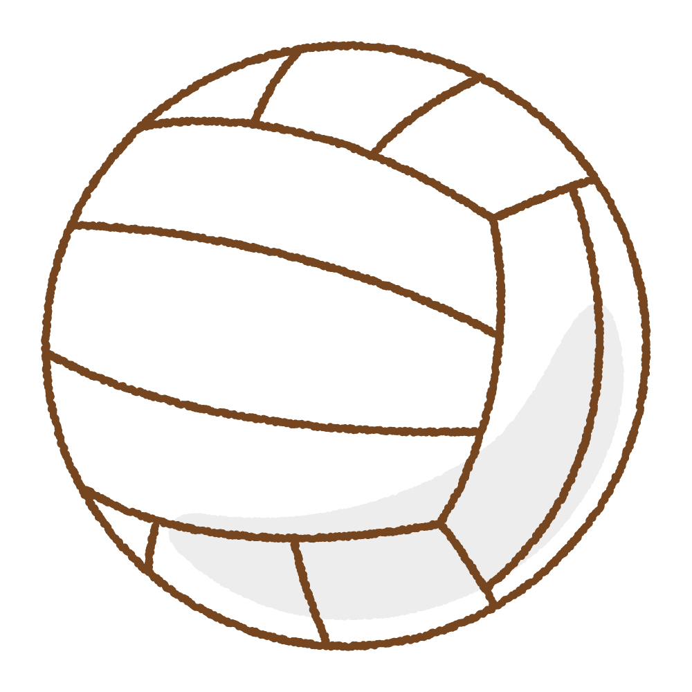 バレーボールのフリーイラスト Clip art of volleyball
