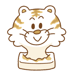 トラのおもちのフリーイラスト Clip art of mochi-tora