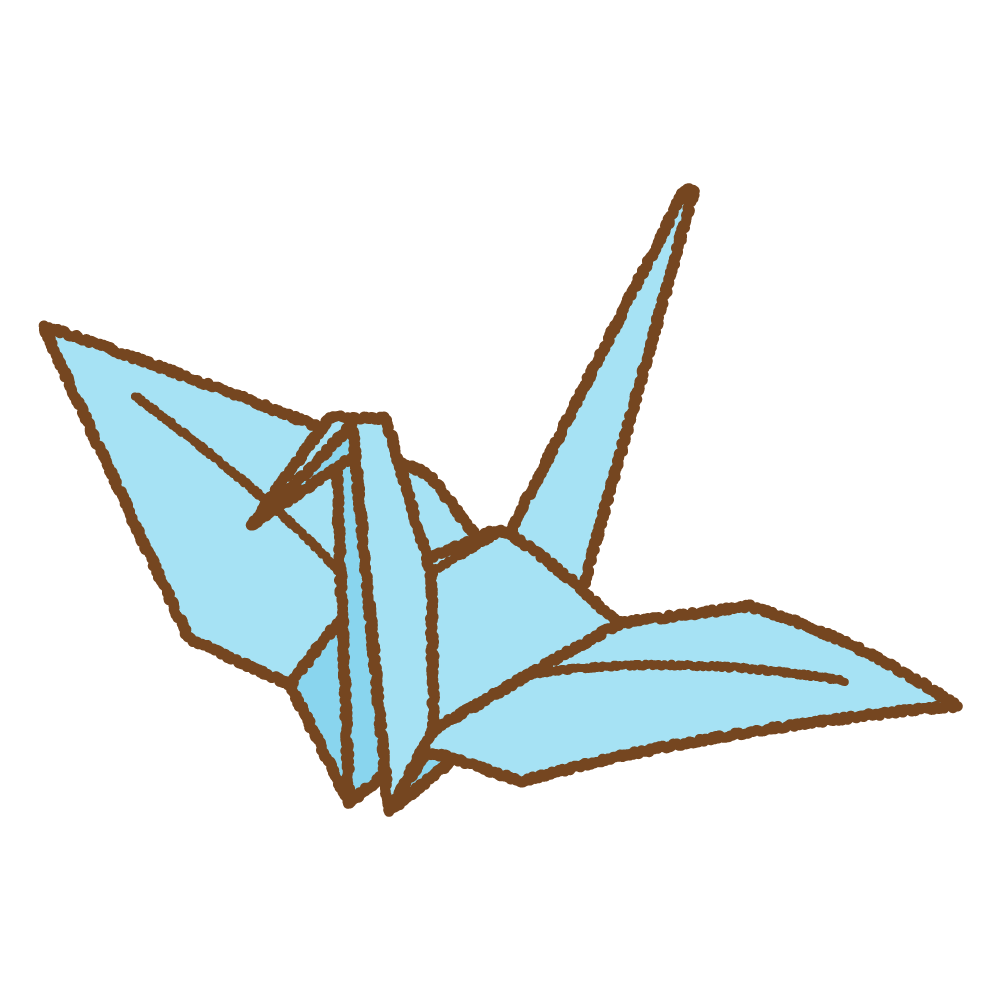 折り鶴のイラスト | 商用OKの無料イラスト素材サイト ツカッテ