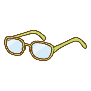 メガネのフリーイラスト Clip art of glasses