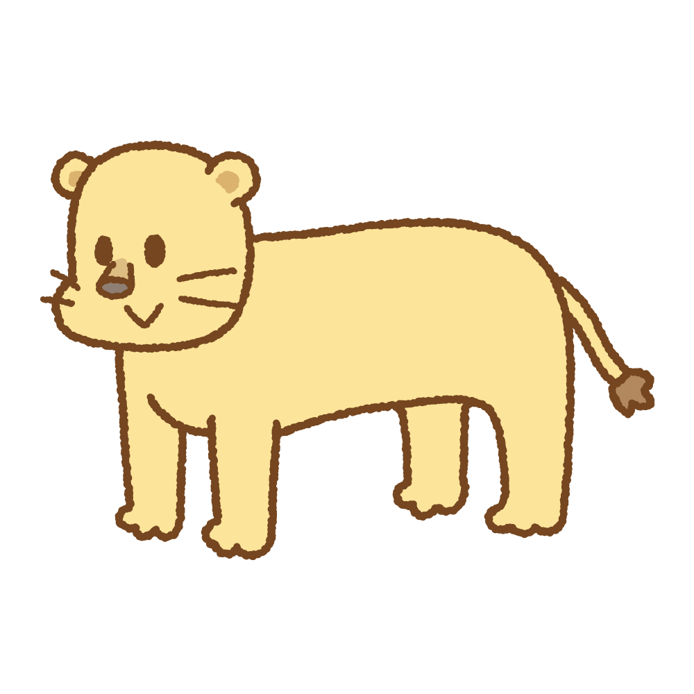 ライオンのフリーイラスト Clip art of lion
