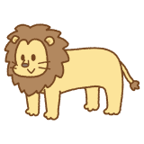 ライオンのフリーイラスト Clip art of lion