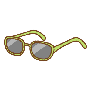サングラスのフリーイラスト Clip art of sunglasses