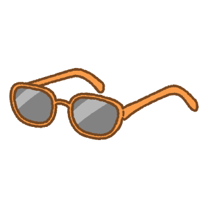 サングラスのフリーイラスト Clip art of sunglasses