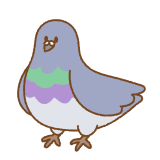ハトのフリーイラスト Clip art of pigeon