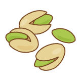 ピスタチオのフリーイラスト Clip art of pistachio
