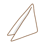 三角巾のフリーイラスト Clip art of triangular bandage
