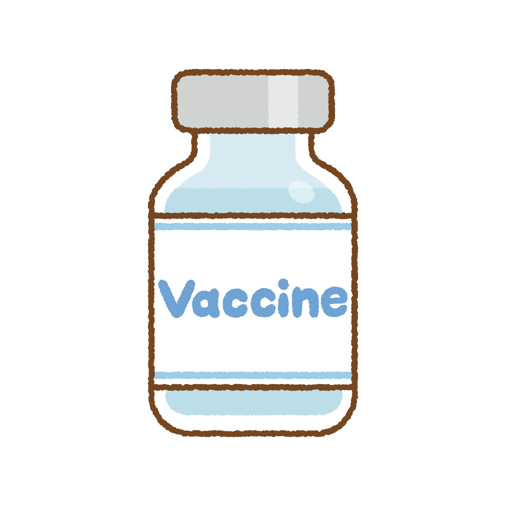 ワクチンのフリーイラスト Clip art of vaccine