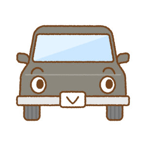 クルマのキャラクターのフリーイラスト Clip art of car character