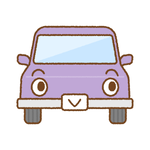 クルマのキャラクターのフリーイラスト Clip art of car character