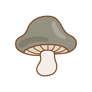 キノコのフリーイラスト Clip art of mushroom