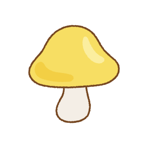 キノコのフリーイラスト Clip art of mushroom