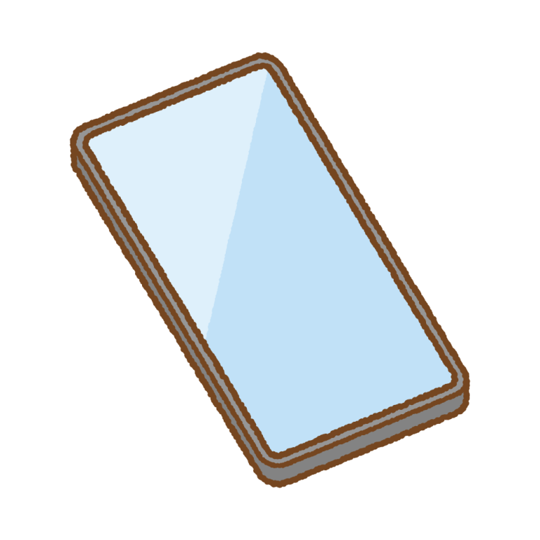 ベゼルレスのスマートフォンのイラスト | 商用OKの無料イラスト素材サイト ツカッテ
