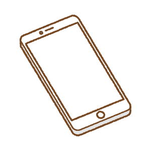 スマートフォンのフリーイラスト Clip art of smartphone