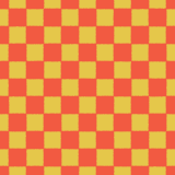 紅白金の市松模様のパターン素材