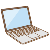 ノートパソコンのイラスト