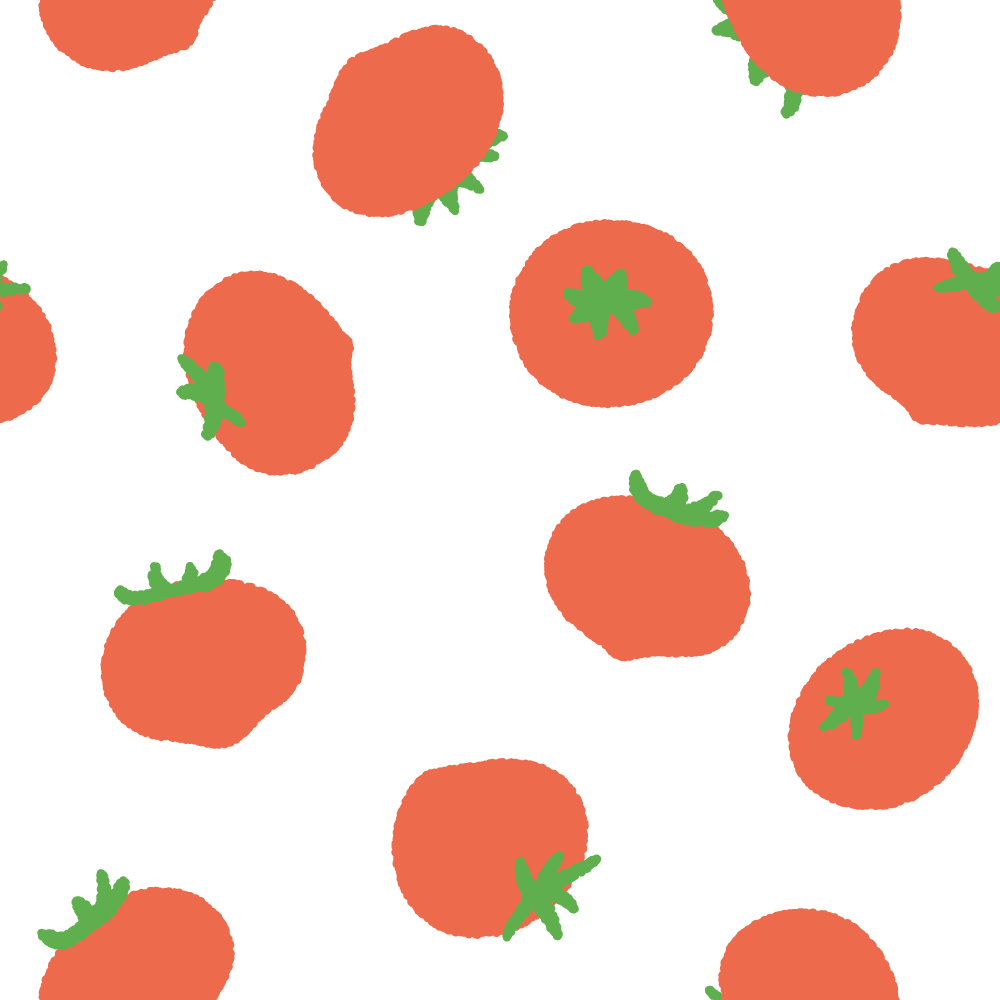 トマト柄のパターン素材のイラスト 商用okの無料イラスト素材サイト ツカッテ