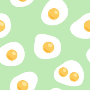 目玉焼き柄のフリーイラスト Clip art of fried-egg pattern