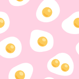 目玉焼き柄のフリーイラスト Clip art of fried-egg pattern