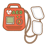 AEDのフリーイラスト Clip art of AED